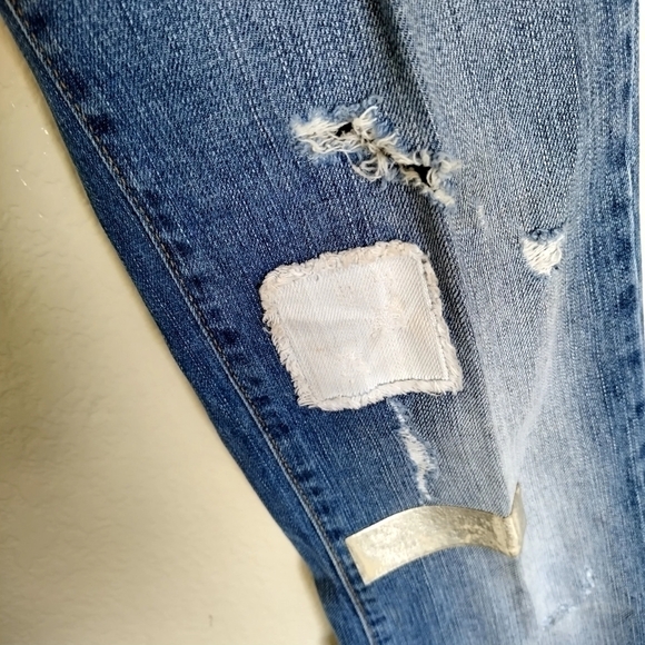 Just Cavalli Distressed patchwork Jeans sz 30 - Picture 8 of 11